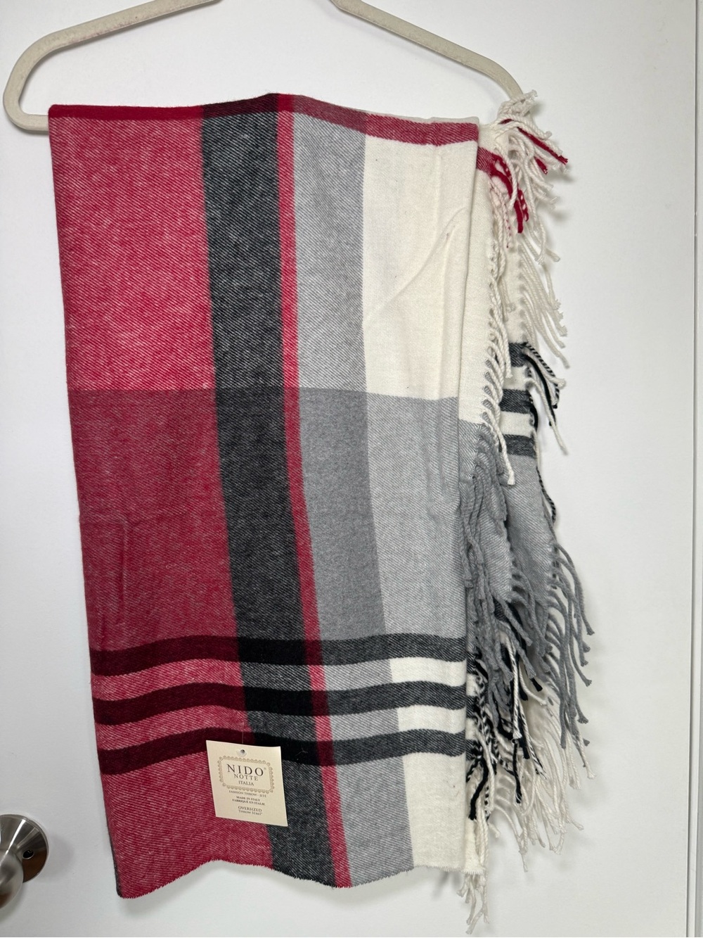 Nido Notte Italia Oversized Plaid Throw Blanket